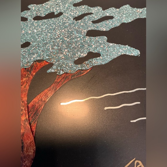 Couroc of Monterey Inlaid Wood Tray  Monterey Cypress  VTG MCM  Signed by Artist - Picture 10 of 13